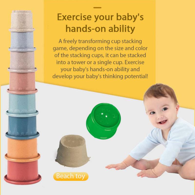 12PCS Quick Stacks Cups Stacking Game Baby Educational Toys Funny Indoor Game Stacking Cups Training Fast Reaction
