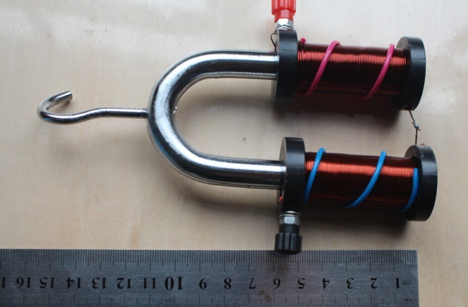 Hoefijzer Elektromagneet Principe Van Elektromagnetische Crane Elektrische Apparatuur Experimentele Natuurkunde