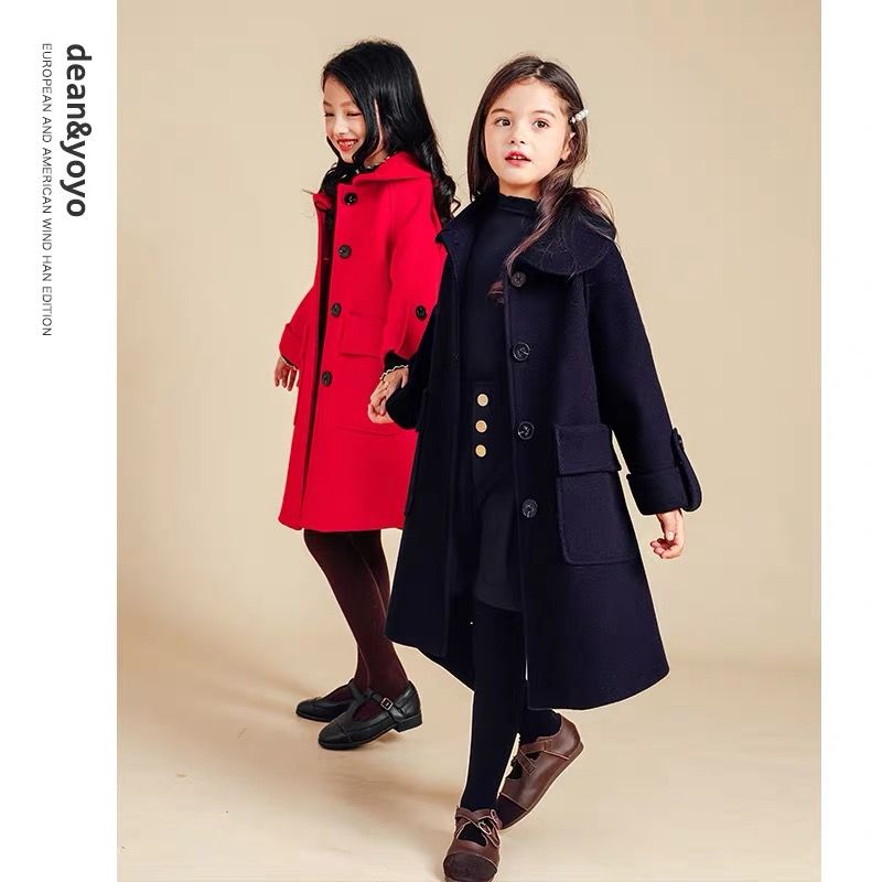 Chaqueta de lana para niña, abrigo de para niña, ropa de abrigo para niña, abrigo informal W424