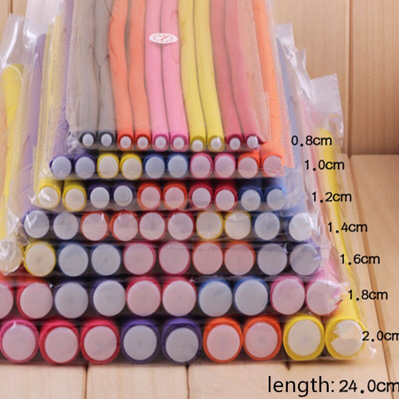 10pcs Magic Hair Curlers Rollers Soft Foam Bendy Hair Rollers DIY Hair Styling Rollers Sponge Hair Curling