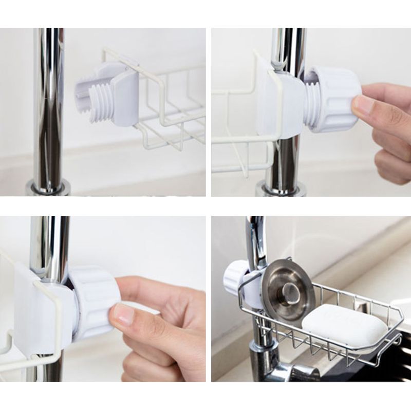 Robinet evier éponge lave vaisselle rangement suspendu égouttoir salle de bain douche Caddy étagère porte-savon organisateur accessoires de cuisine