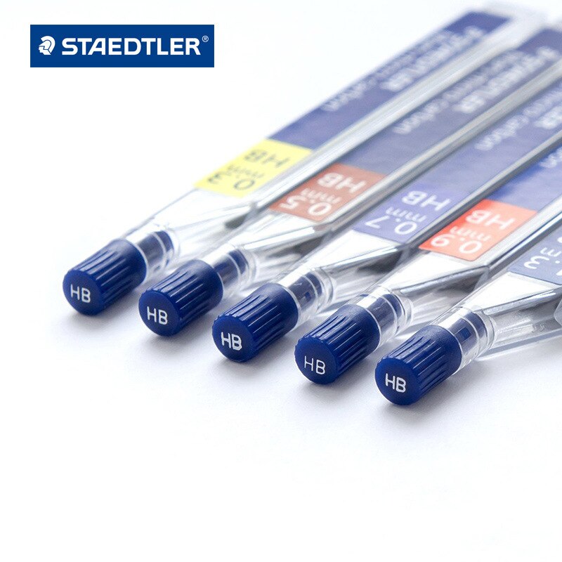 STAEDTLER 05mm/07mm Super Tough Vulpotlood Lood Core 2 H HB B 2B Niet Gebroken potloden Refill