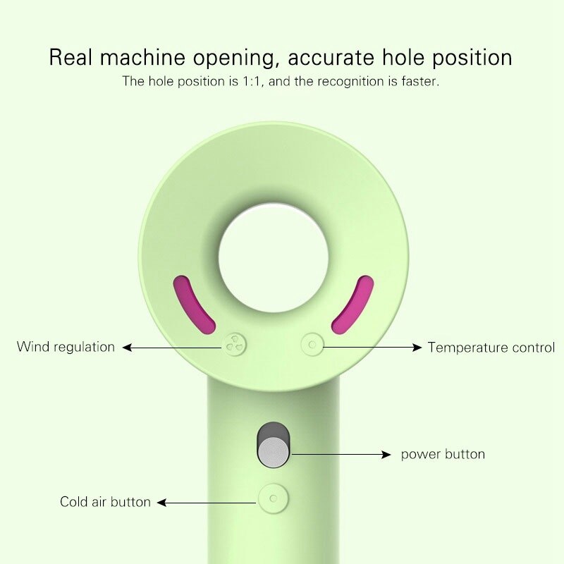 Blødt silikone beskyttelsescover til dyson supersonic hårtørrer ,360 fuld beskyttelse opladningsetui til dyson blæser cover hud
