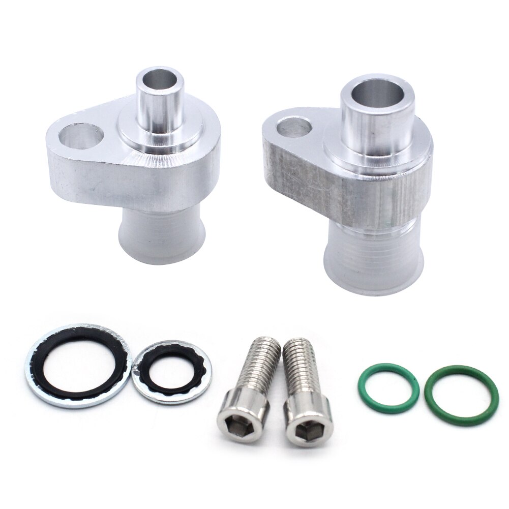 Billet Aluminum Precision Works LS Engine AC Compressor Adapter Fittings CNC Machined for Denso 10S17F 10S20F