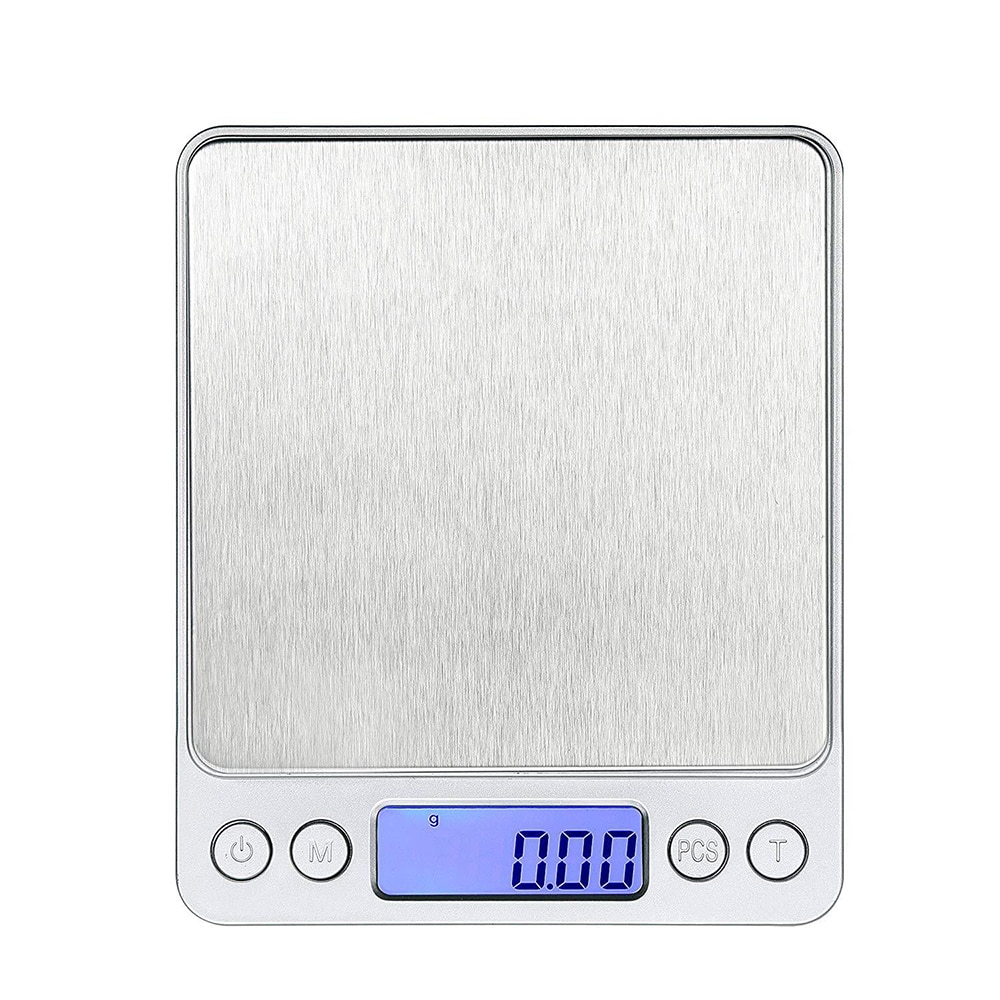 Báscula Digital de acero inoxidable para cocina, joyería de precisión, peso electrónico, dorado, gramos, 1kg/2kg/3kg/0,1g/500g/0,01g