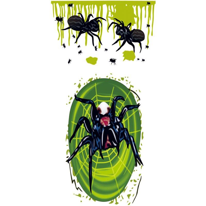 Closestool Sticker Personality Terror Style Sticker For Bathroom Decoration Home Decor Funny Closestool Sticker: F