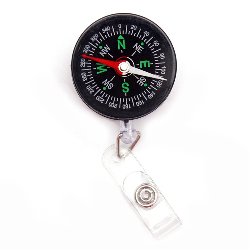 The Compass Style Retractable Badge Holder Reel Exhibition Enfermera Student Boy Name Card Girl Use Chest Card: Default Title