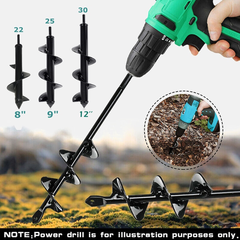 Earth Auger Hole Digger Tools Planting Machine Drill Bit Fence Borer Petrol Post Hole Digger Garden Auger Yard Tool