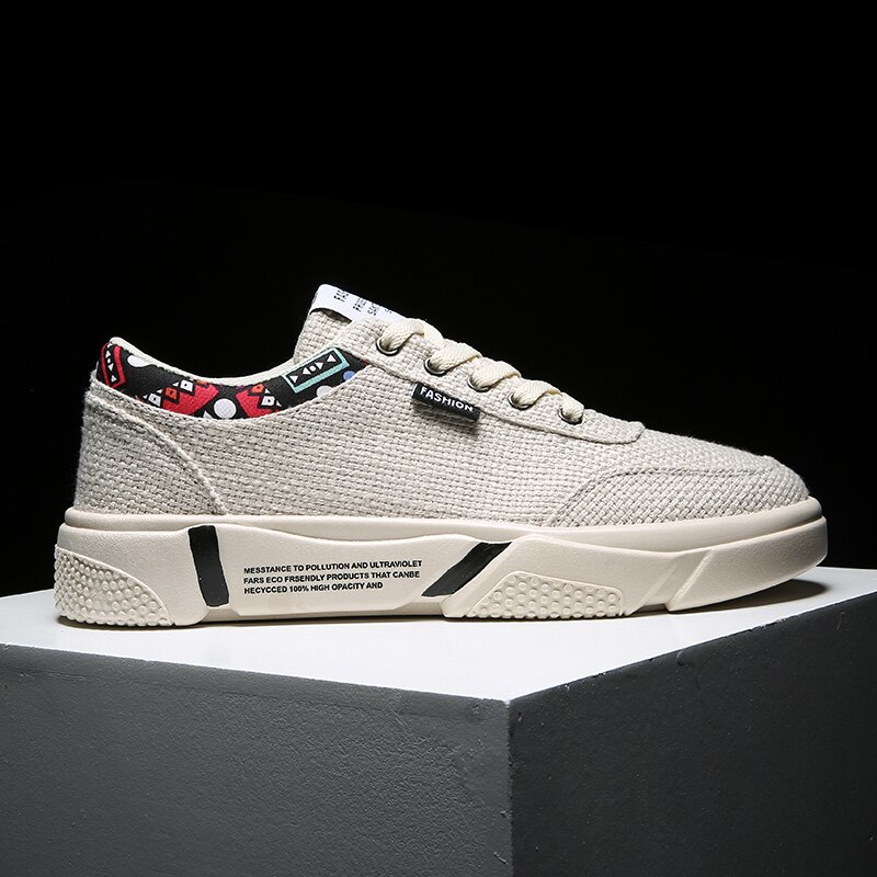 Refafa sneakers heren zomer linnen schoenen merk canvas schoenen heren ademende casual schoenen heren schoenen voor mannen menselijk ras