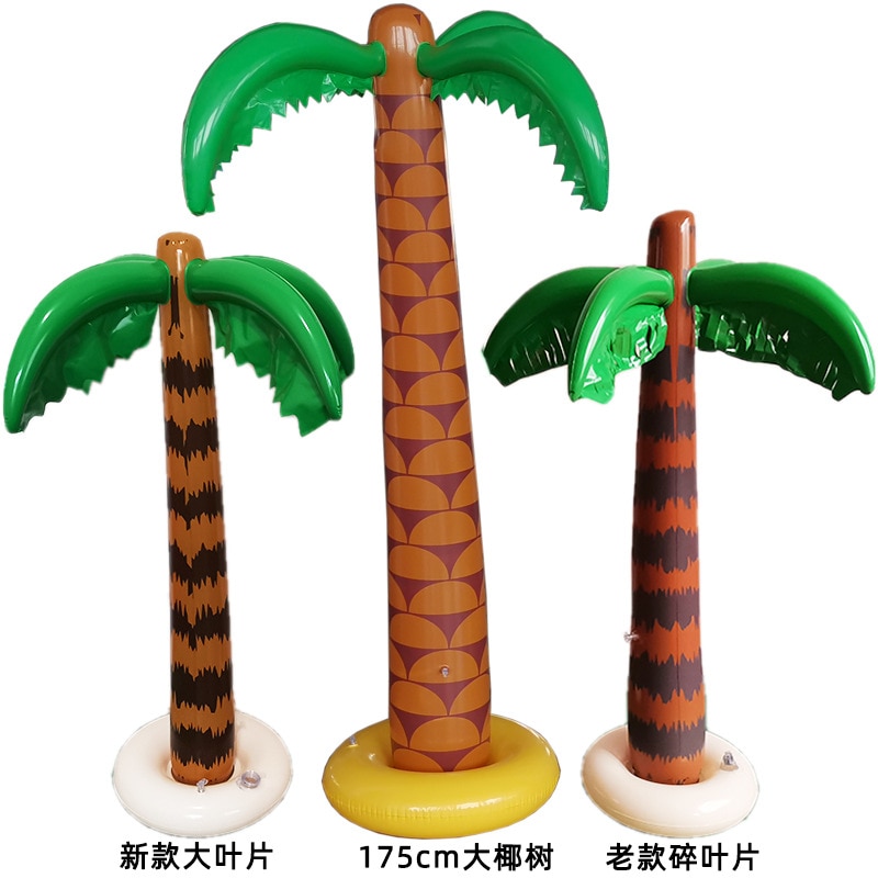 Water Play Inflatable Coconut Tree Pool Party Activity Props Simulation Inflatable Palm Tree Large Coconut Tree Pool Swiming Toy