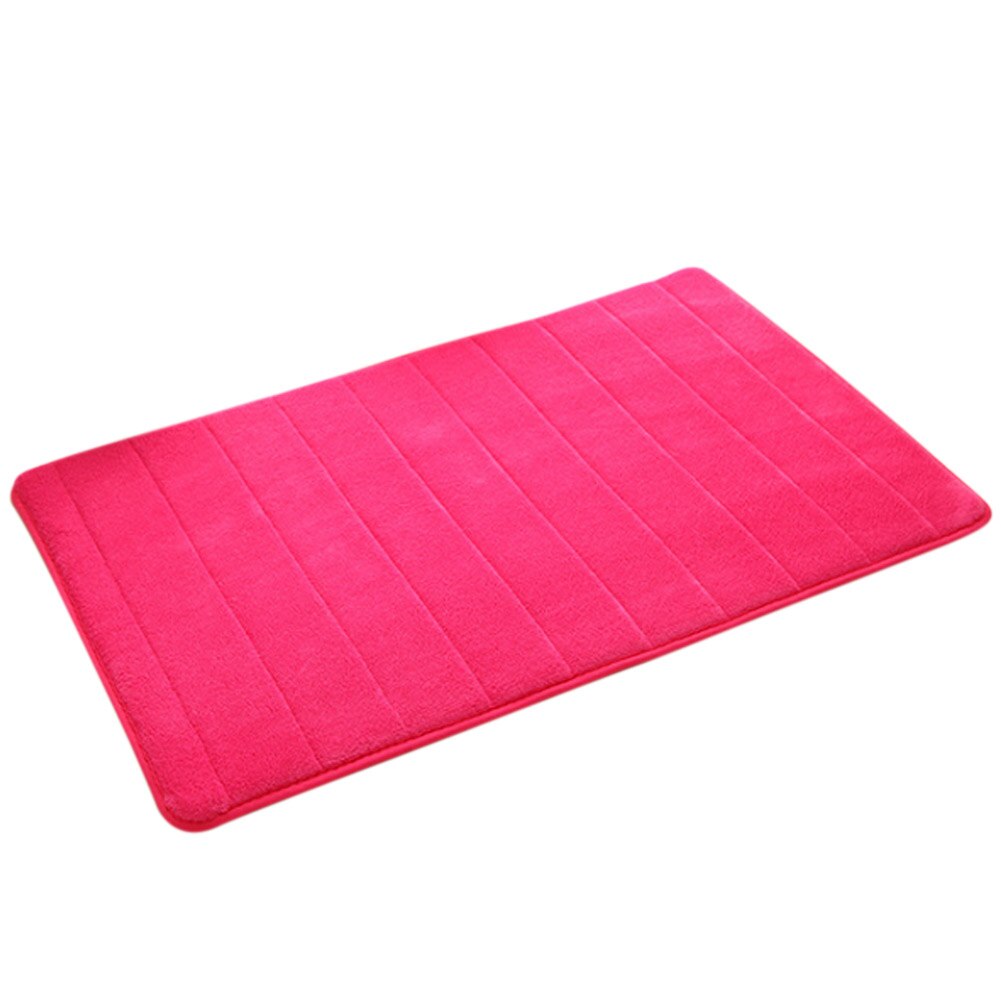 Tapis de bain en mousse à mémoire | Tapis de sol épais, doux et fort, absorbant et antidérapant, pour salle de bains, JAN88: VIOLET