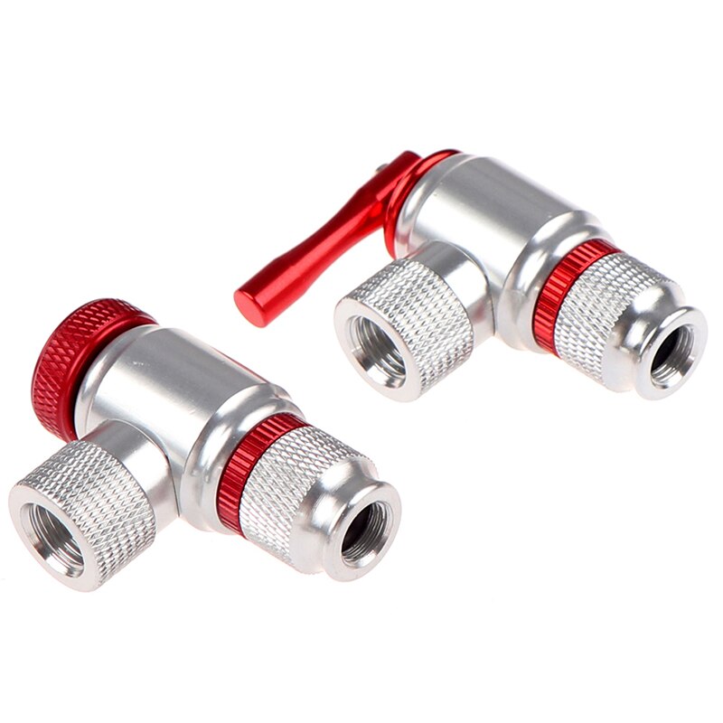 Portable Bicycle Mini Inflator Mountain Road Bike CO2 Inflatable Head Adapter