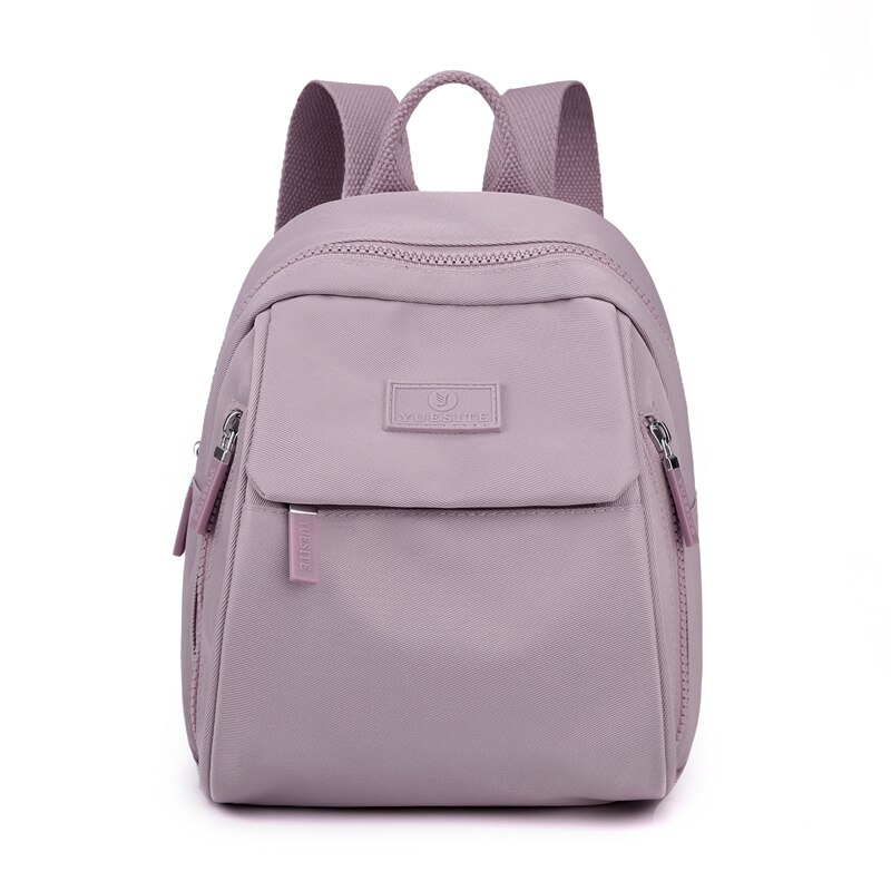 Mochila pequeña de nailon para mujer, morral pequeño de compras, resistente al agua, a la , bonita, 2022: Lavanda