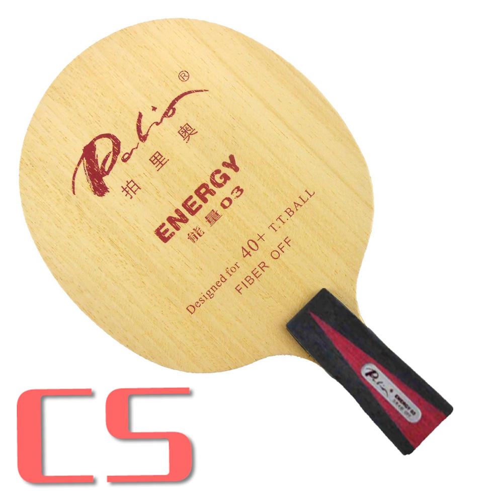 Palio energy03 energia 03 energia-03 5 madeira + 4 fibra ténis de mesa lâmina para raquete pingpong: CS  short handle