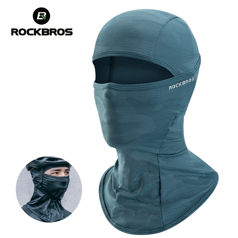ROCKBROS Cycling Full Face Mask UV Sun Protection Cycling Mask Summer Balaclava Hat Bike Scarf Breathable Motorcycle Face Masks
