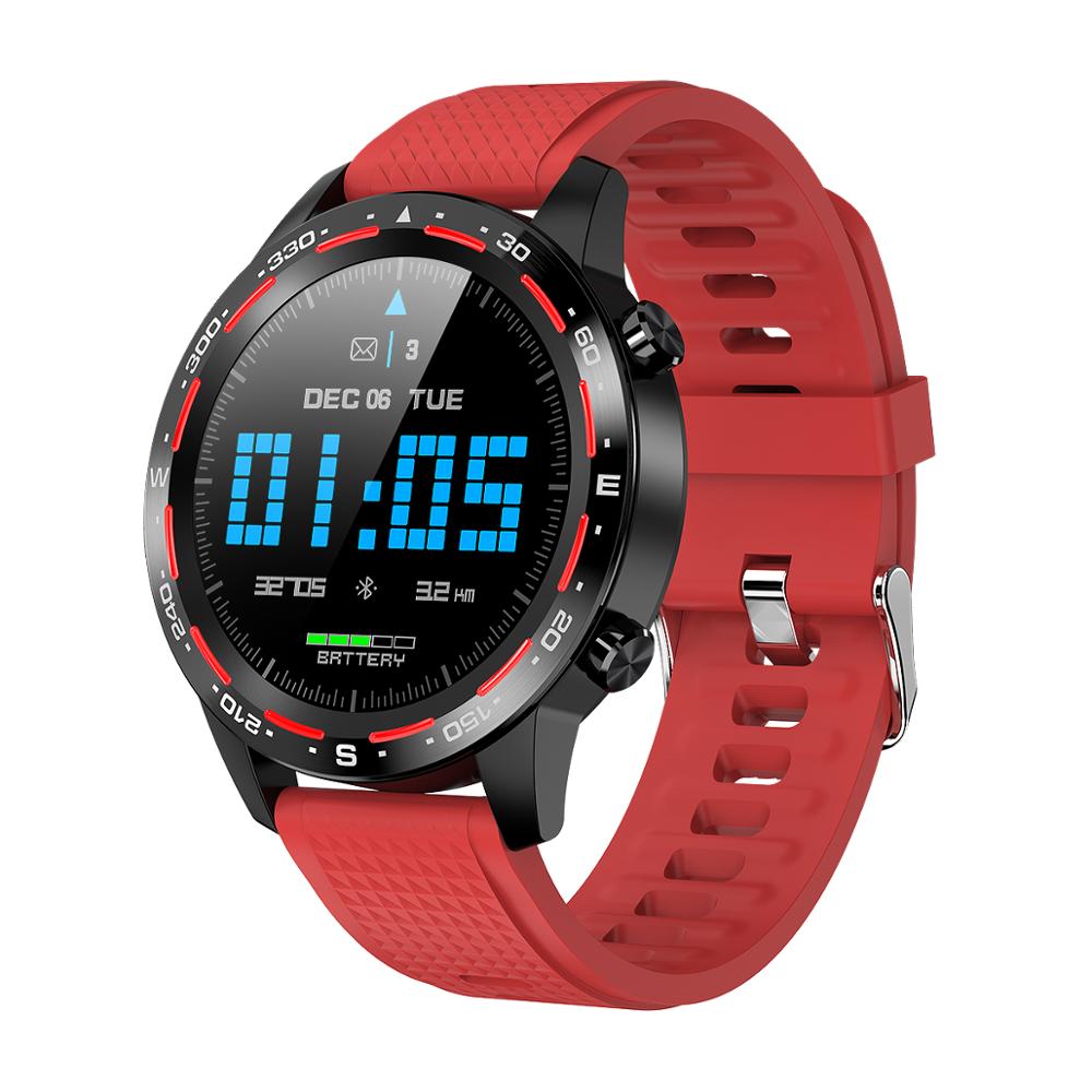 L12 L8 Smart Horloge Ecg + Ppg IP68 Waterdichte Bluetooth Call Bloeddruk Hartslag Sport Smartwatch Voor Android Ios pk L7 M5: L12-R-9