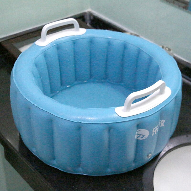 Jiainf outdoor ijsdranken draagbare emmer huishoudelijke praktische opblaasbare bak 15*30cm opblaasbare mand baby waterpot