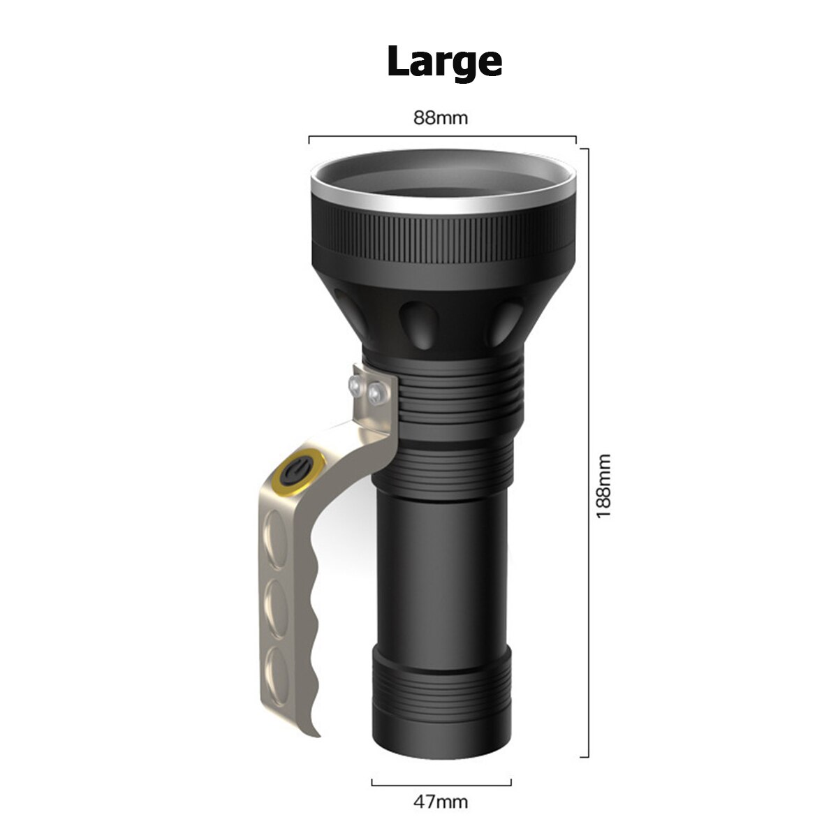 Large/Small Sizes High-power High-brightness LED Outdoor Handheld Lighting Waterproof And Endurance Emergency Lighting: Large
