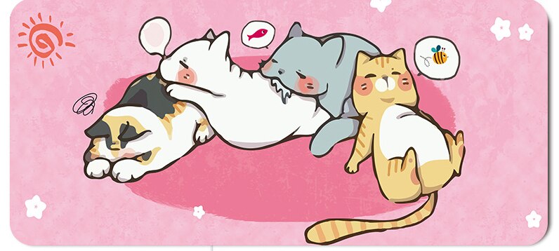 Comtuper Desk Mat Cute Mouse Pad Large XXL Mousepad Kawaii Gaming Accessoroes Laptop Gamer Keyboard MacBook Waterproof Maus Mat: 300x800x2 mm11