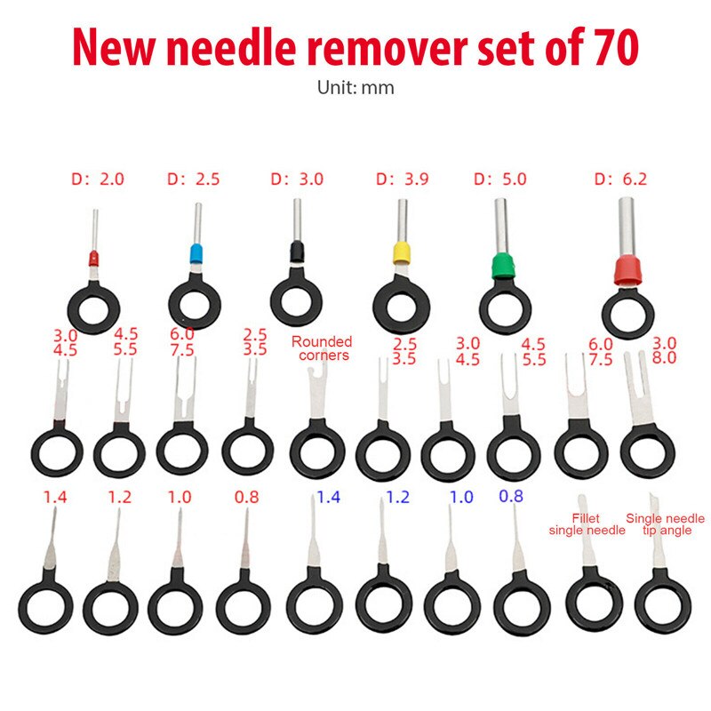 Terminal Ejector Kit Easy Kit Tool Release ExtractorTerminal Removal Tool Pin Extractor Kit Repair Tools Terminal Pin Remover
