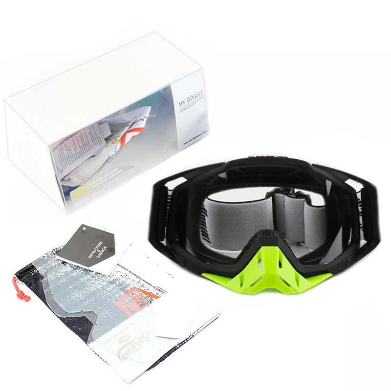 TWO-X ATOM Gafas De Motocross Neon - VORTEX Con Efecto Espejo Iridium - Foto 7