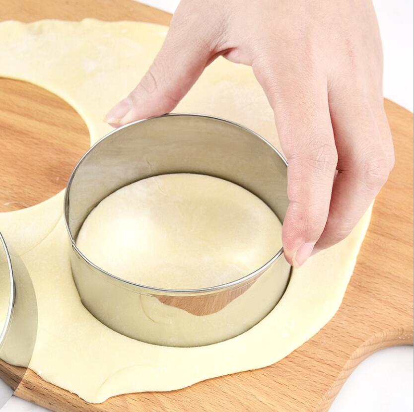 2pcs Set Dumpling Tool Set Stainless Steel Dumpling Press Cutter Dumpling Mold Maker Wraper Dough Pie Ravioli Dumpling Mould