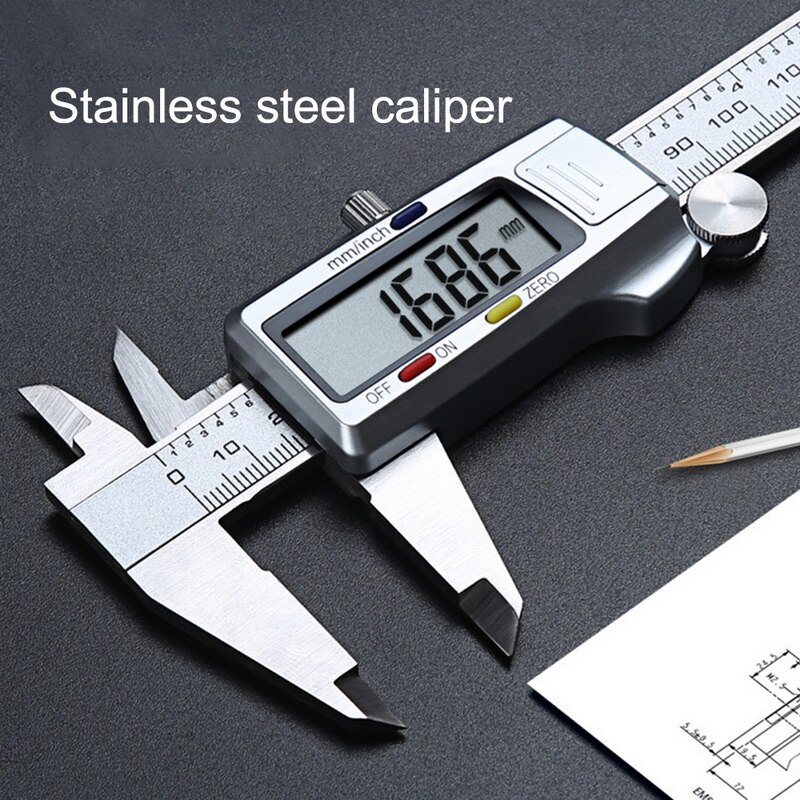 Digital Electronic 150mm Vernier Gauge Sliding Measure Tool Ruler Micrometer Ruler Measuring Tool