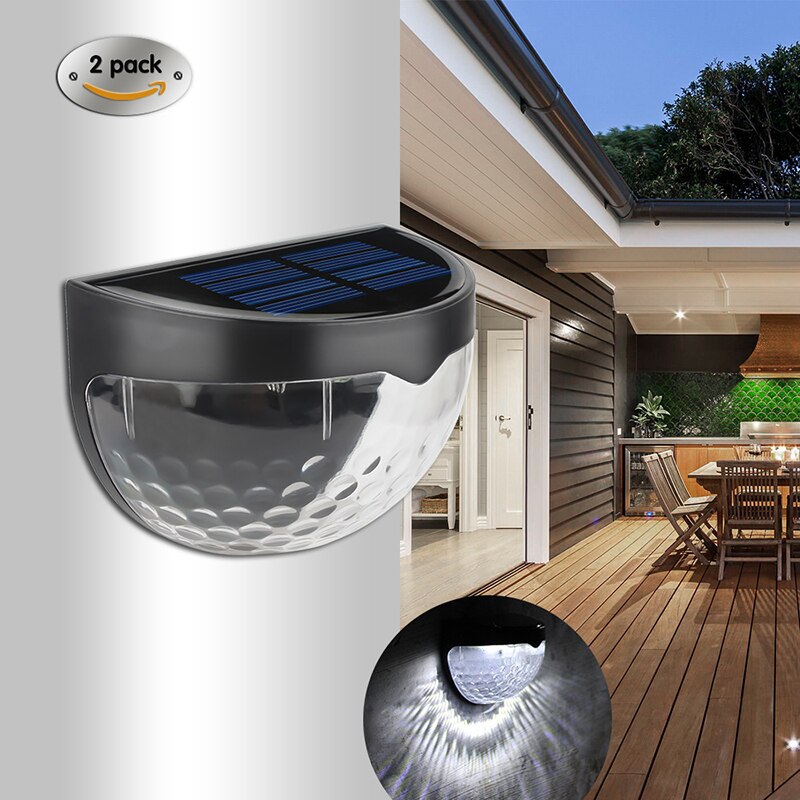 Solar Led Lamp Waterdichte Sensor Zonne-energie Wandlamp Auto On/Off Voor Path Outdoor Tuin Patio Hek Lamp