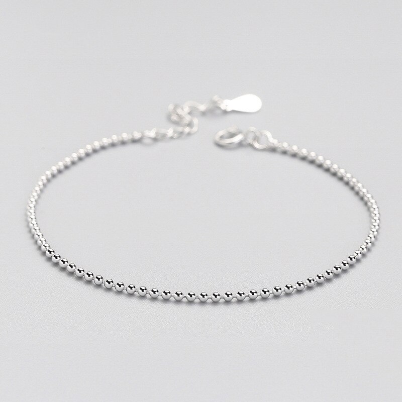 INZATT Real 925 Sterling Silver Zircon Bead Round Bracelet For Women Party Hiphop Fine Jewelry MInimalist Accessories: BY011