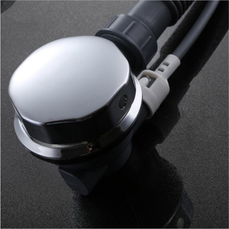 Copper Knob Bouncing Cable Black Motorized Belt Overflow Bathtub Water Floor Drain Copper Knob Bounce Cable Black Motorized Wi