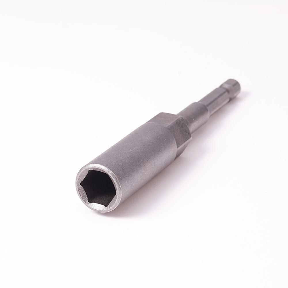 1/4 " drev 7 ~ 19mm sekskantede fatninger 100mm totallængde metalstødmøtrik sætter driver socket bit håndværktøjssæt 1 ~ 3 stk.: 10mm x1 stk
