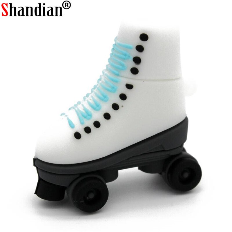 SHANDIAN patines Pen Drive USB pendrives genuino 4GB 16GB 32GB 64GB patines de rodillos zapatos USB flash disco memoria stick