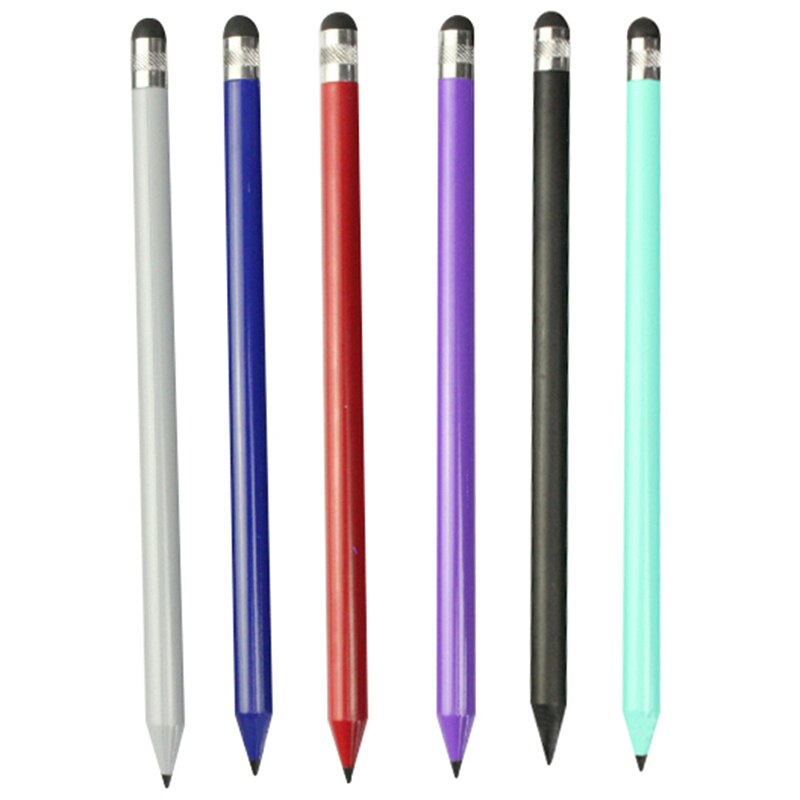 1Pc 2 In 1 Multifunctionele Fijne Punt Ronde Dunne Tip Touch Screen Pen Capacitieve Stylus Pen Voor Smart Telefoon tablet Voor Ipad