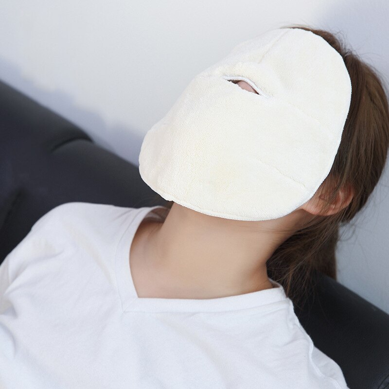 Mascarilla de compresa fría para salón de belleza, toalla Facial gruesa de lana de Coral, toalla Facial