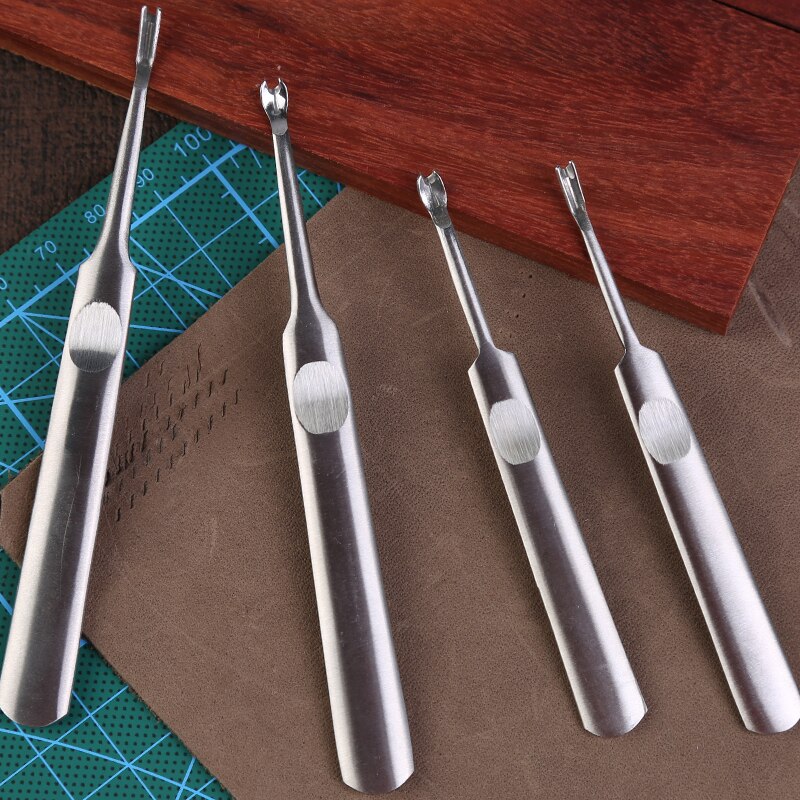 LMDZ Leather Craft Tools Set Hole Punch Leather Edge Beveler Skiving Cutting Knife Slotter Leather Cutting Suit for Leather Work