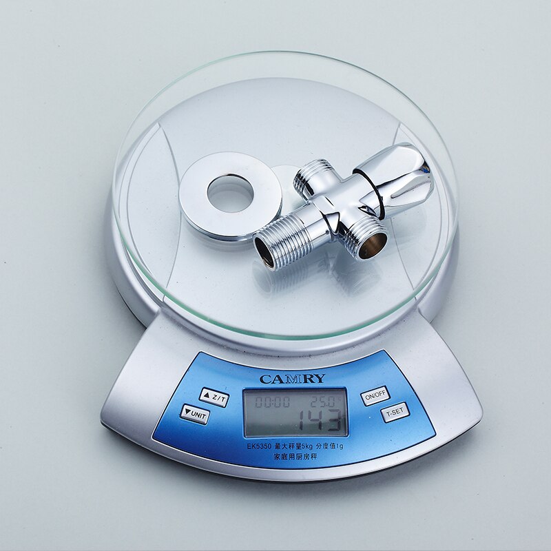 Copper single cold water stop valve triangle valve, Water heater angle inlet valve, Silver bathroom/kitchen water filling valve