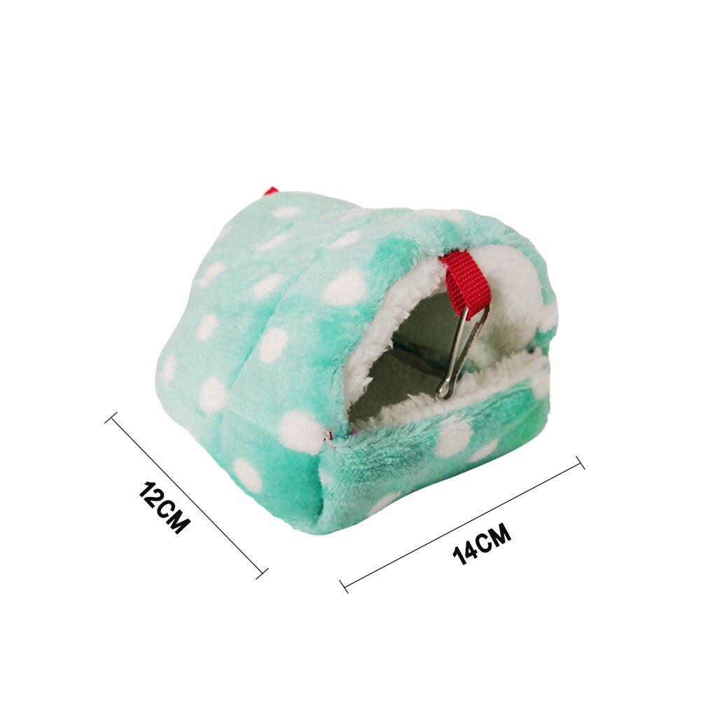 Mini nido pequeño para mascotas, cama para hámster de felpa suave y cómoda, jaula para cama pequeña y cálida de algodón para hámster