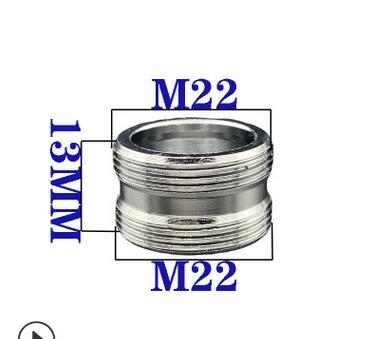 G3/4 G1/2 Brass Faucet Aerator Adapter 16 18 20 22 24mm Kitchen Faucet Fittings Water Purifier Plumbing Accessories: Male 22 to Male 22