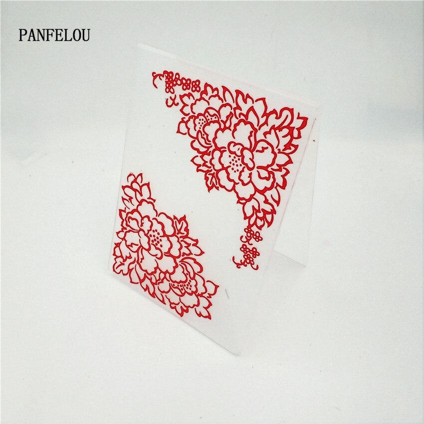 PANFELOU Easter Lace border card Embossing folders Plastic For Scrapbooking DIY Template Fondant Cake Photo Album Card Making