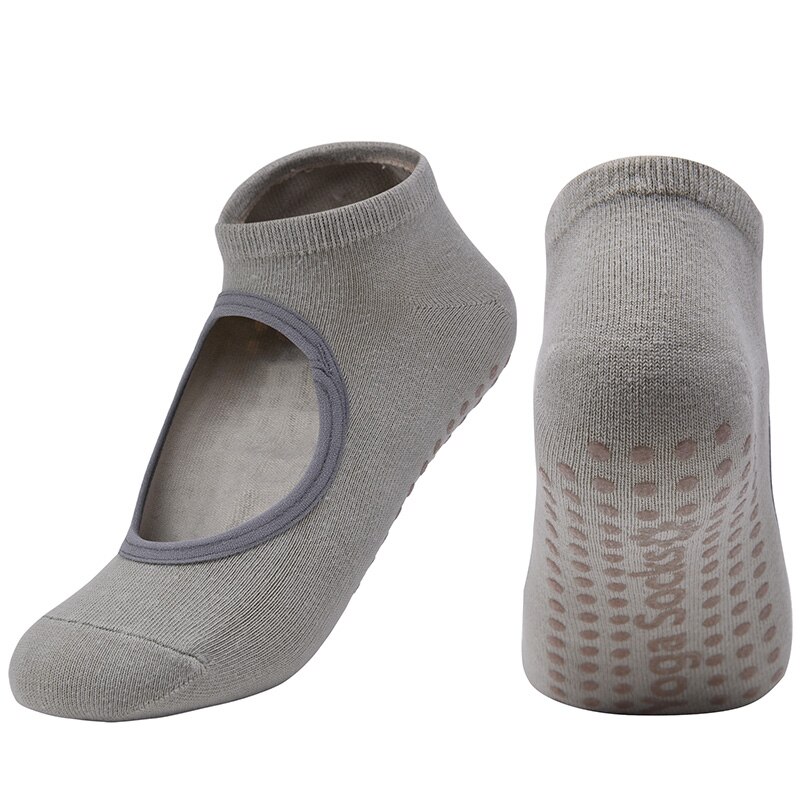 Reibungsarme yoga-socken für damen, atmungsaktive silikon-socken mit rutschfester oberfläche, pilates- und barre-socken, atmungsaktive sport- und tanzsocken: 3