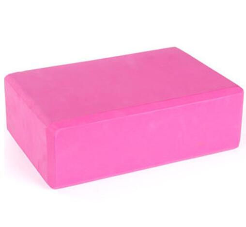 7- farget yoga fitness blokk skum murstein eva materiale for tøyning trening trening trening: Rød