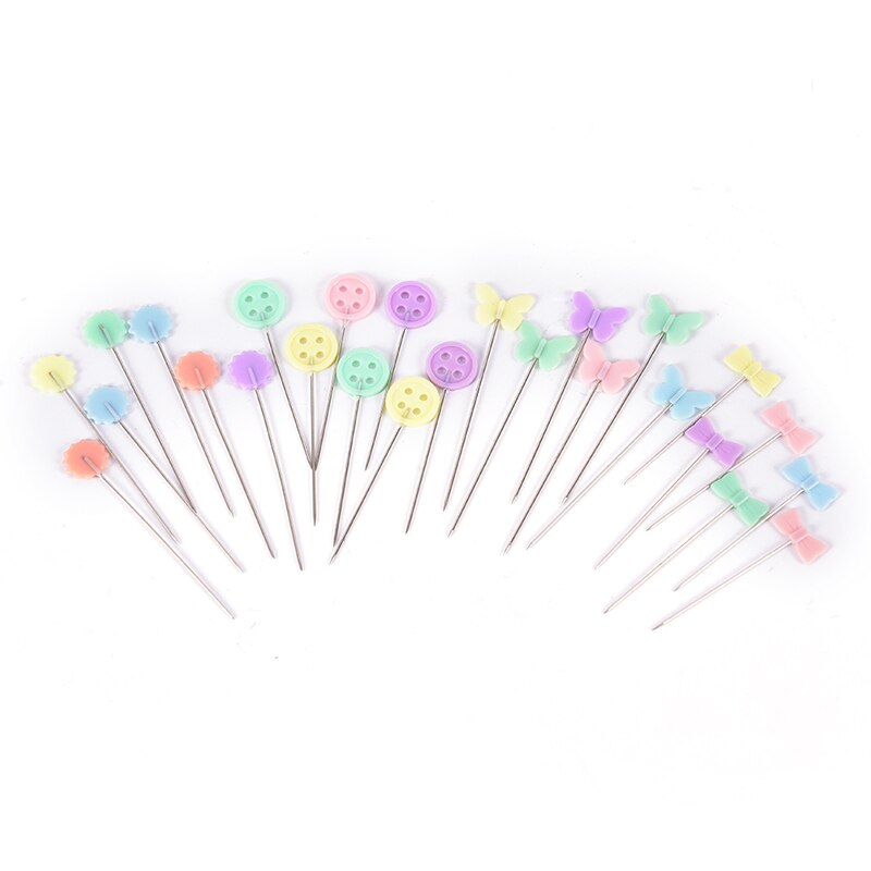 50X Patchwork Pinnen Bloem Knop Head Pins Diy Quilten Tool Naaien Accessoires