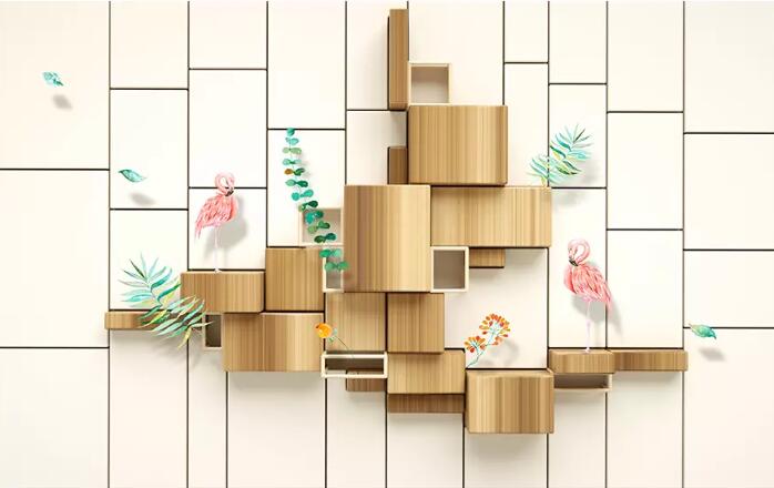 Beibehang Eenvoudige 3D muurschilderingen geometrische behang home decor TV 3d slaapkamer muurschildering achtergrond behang voor muren in rolls Vinyl muur: 17749635