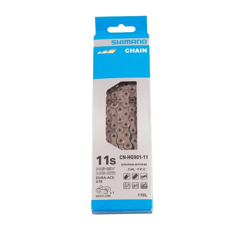 SHIMANO Dura Ace 9000 XTR CN-HG901 HG900 11S Speed Chain 116L 114L With Quick Link HG901 Chain For M9000 R8000 R7000 6800 5800: HG901 with box