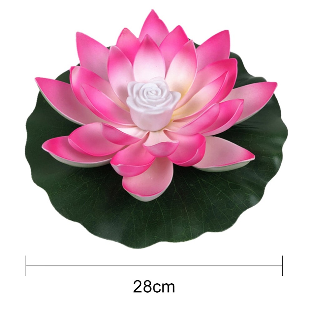 LED Lotus Light Landscape Blessing Wishing Light For Lake Gradient Light Garden Supplies