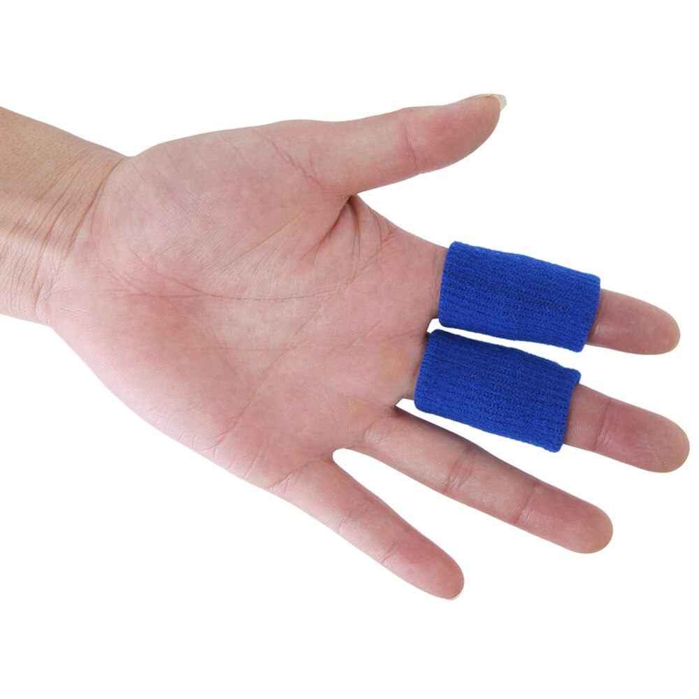 10 Stuks Sport Vinger Mouwen Elastische Vinger Mouwen Ondersteuning Duim Brace Protector Ademende Elastische Vinger Tape