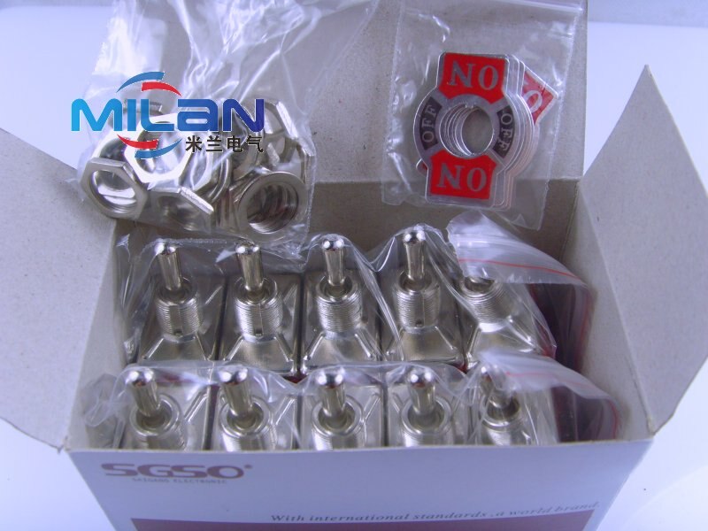 1PCS E-SG-1322 DPDT ON/OFF/ON Industrial Toggle Switches 1322 Double pole Double throw