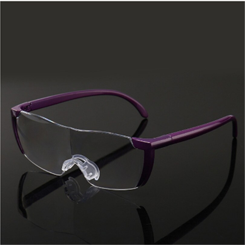 Glasses Magnifier 1.6 times Magnifying Glass Reading Glasses Big Vision 250% Magnification Presbyopic Glasses Reading Eyewear