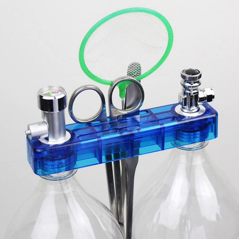 -DIY CO2 Diffuser D501 Kit Planted Aquarium CO2 Diffuser Needle Valve Pressure Gauge Generator