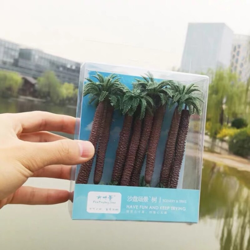 110mm Ho Scale Palm Trees Model Miniature Simulation Coconut Tree Sand Table Landscape Train Railway Layout Diy Material Diorama